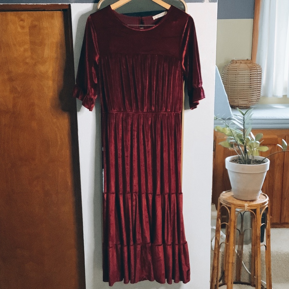 Rokoko Dress Velour Sz. L
